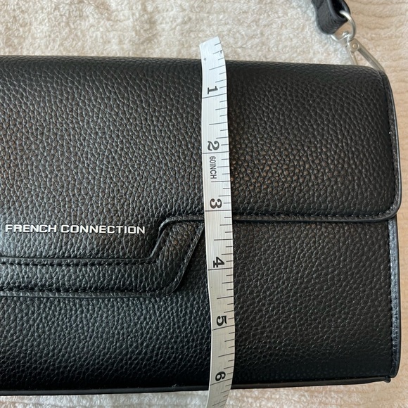 NWT French Connection Kitty Pebble Shoulder Bag - Black - Picture 13 of 16